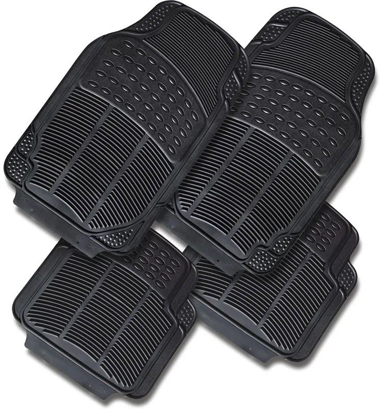 Car Floor Mats (4 pcs) - Heavy - Duty Rubber Floor Mats - Enkaji Households