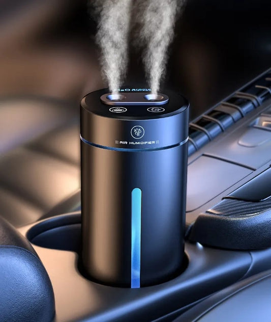 Car Humidifier with LED Light - Ultrasonic Smart Aroma Diffuser - Enkaji Households