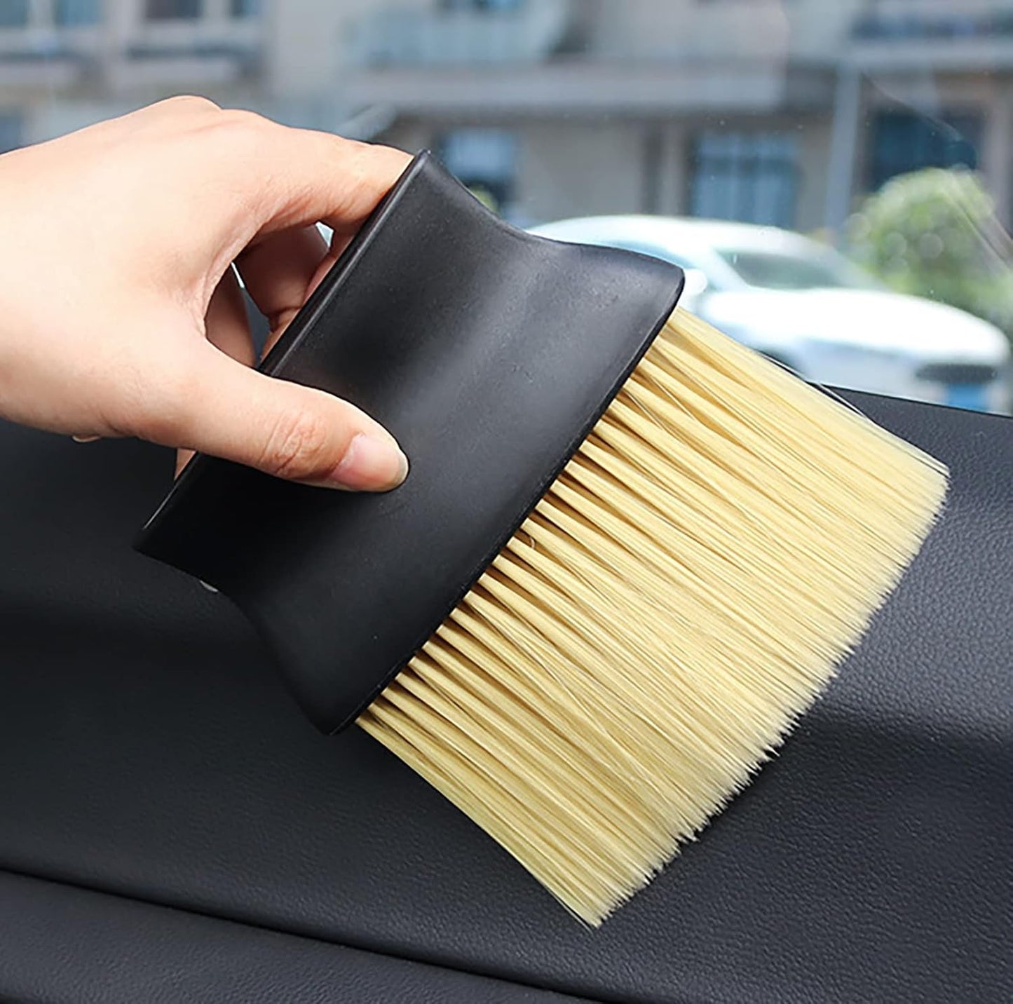 Car Interior Soft Cleaning Brush - High Density Bristles for Scratch - Free Cleaning - Enkaji Households