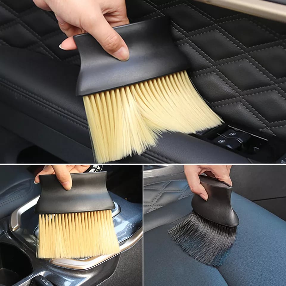 Car Interior Soft Cleaning Brush - High Density Bristles for Scratch - Free Cleaning - Enkaji Households