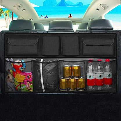 Car Rear Seat Back/Trunk Storage Organizer - Maximize Space & Keep Your Trunk Tidy - Enkaji Households