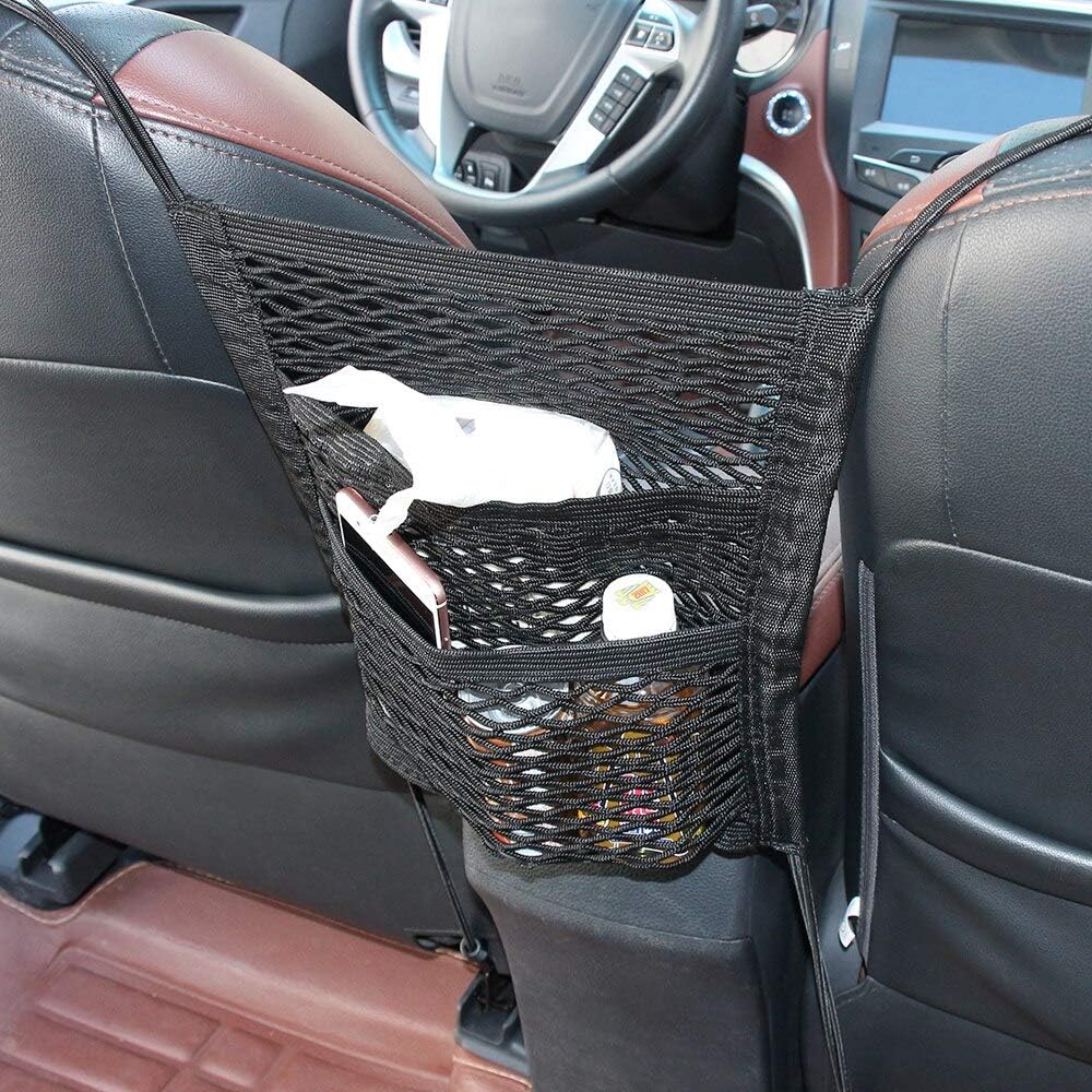 Car Seat Side Storage Mesh Net Bag Luggage - Enkaji Households