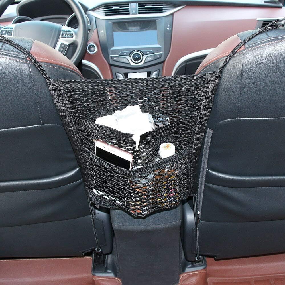 Car Seat Side Storage Mesh Net Bag Luggage - Enkaji Households