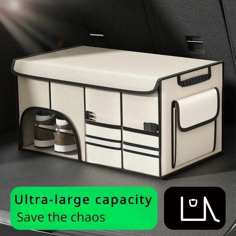 Car Trunk Foldable Storage Box - Extra Large Capacity Organizer for Modern Car Interiors - Enkaji Households