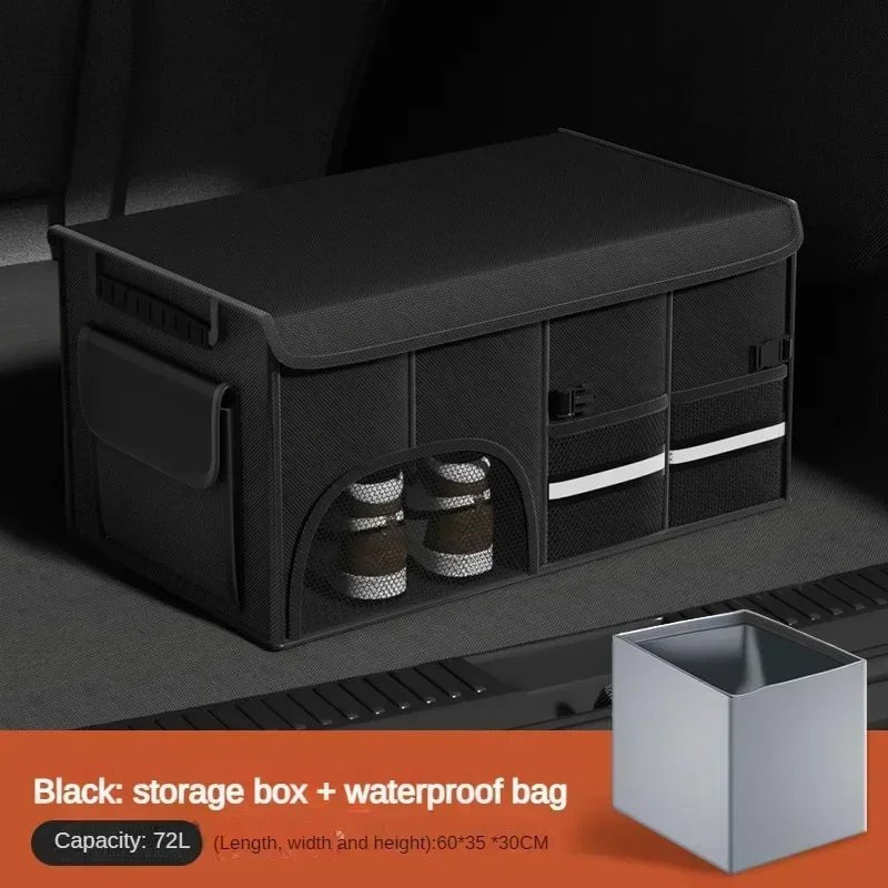 Car Trunk Foldable Storage Box - Extra Large Capacity Organizer for Modern Car Interiors - Enkaji Households