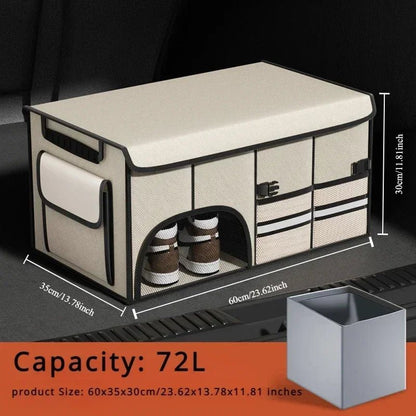 Car Trunk Foldable Storage Box - Extra Large Capacity Organizer for Modern Car Interiors - Enkaji Households