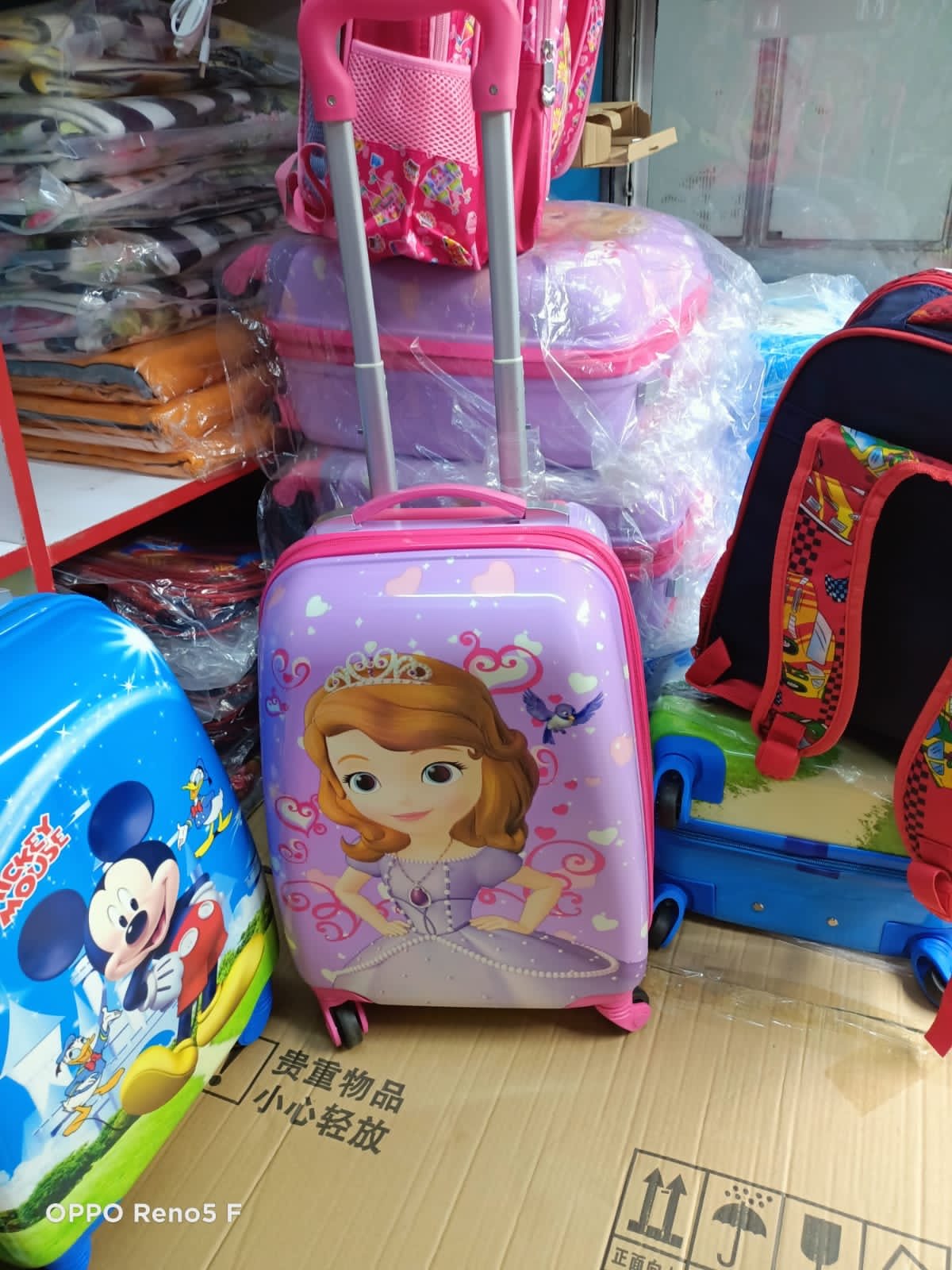 Cartoon themed kids trolley bags - Enkaji Households