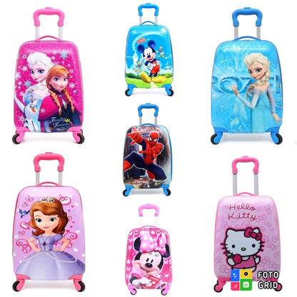 Cartoon themed kids trolley bags(TC01) - Enkaji Households