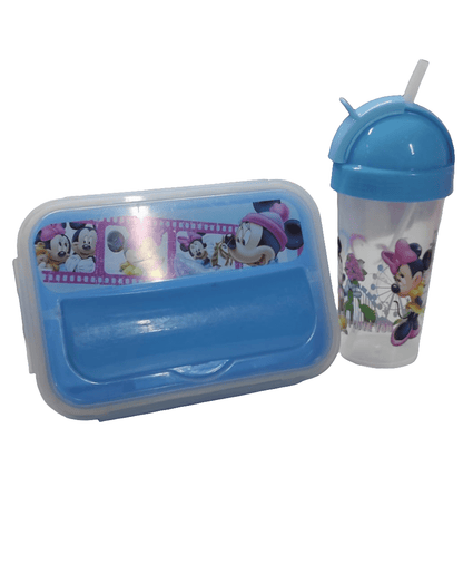 Cartoon themed lunch box+water bottle - Enkaji Households