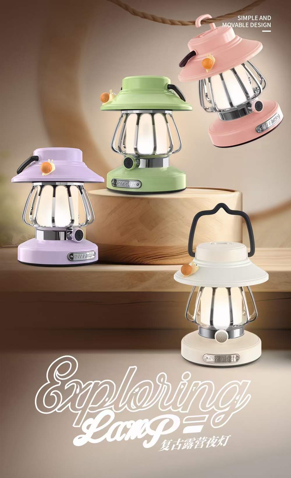 Creative Portable Camping lamp(HS 01) - Enkaji Households