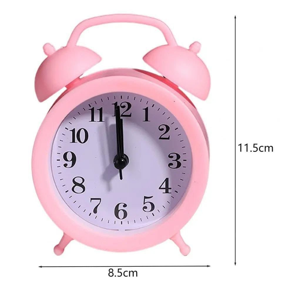 Cute Alarm Clock with Large Analog Display – Battery Operated for Kids - Enkaji Households