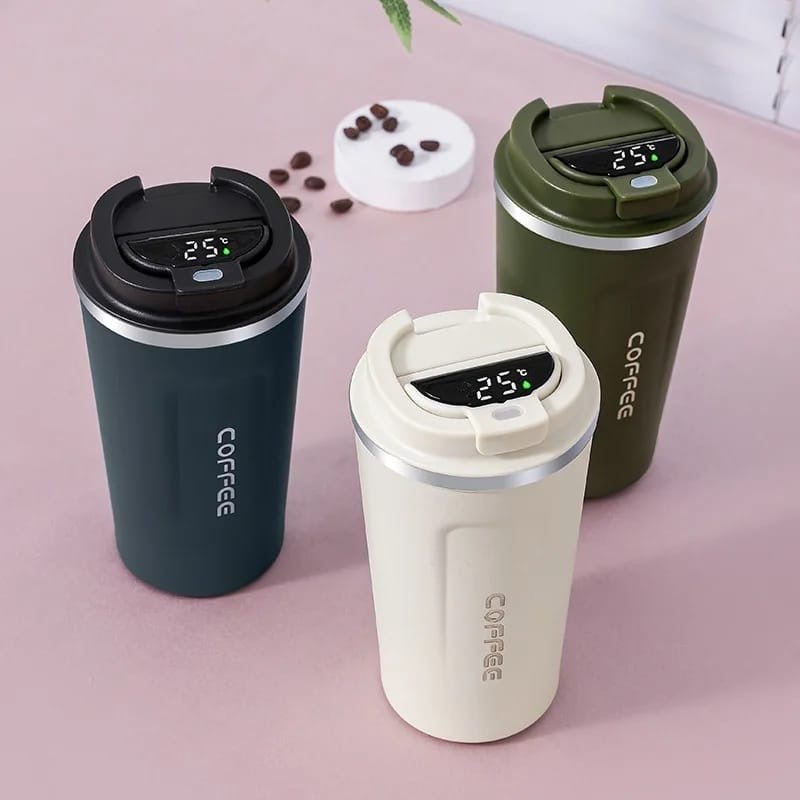 Digital Stainless Steel Coffee Mug - Enkaji Households