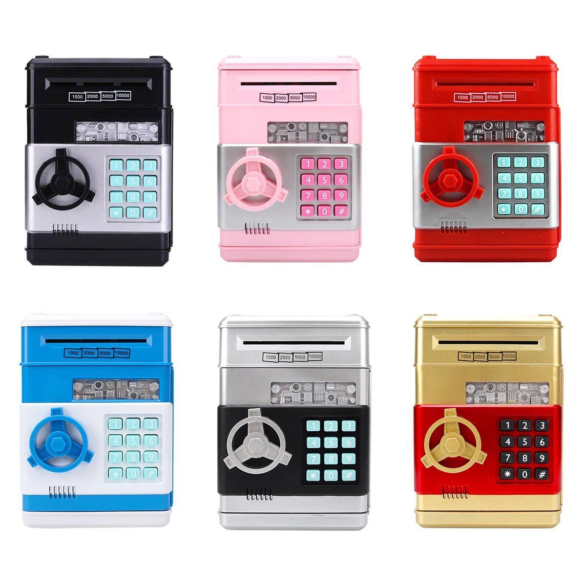 Electronic Kids Saving Piggy Bank – Cash & Coin Saving ATM - Enkaji Households