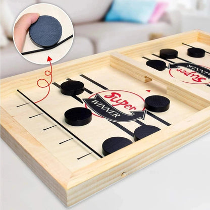 Fast Sling Puck Board Game – Fun and Interactive Foosball Game for Kids and Adults - Enkaji Households