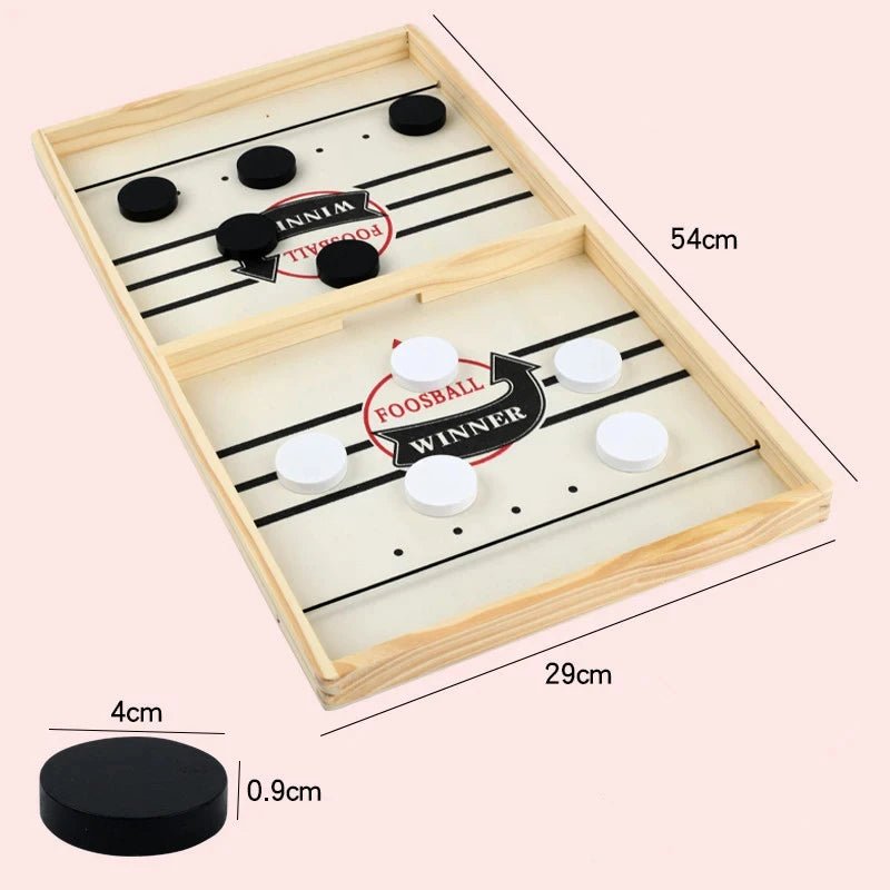 Fast Sling Puck Board Game – Fun and Interactive Foosball Game for Kids and Adults - Enkaji Households