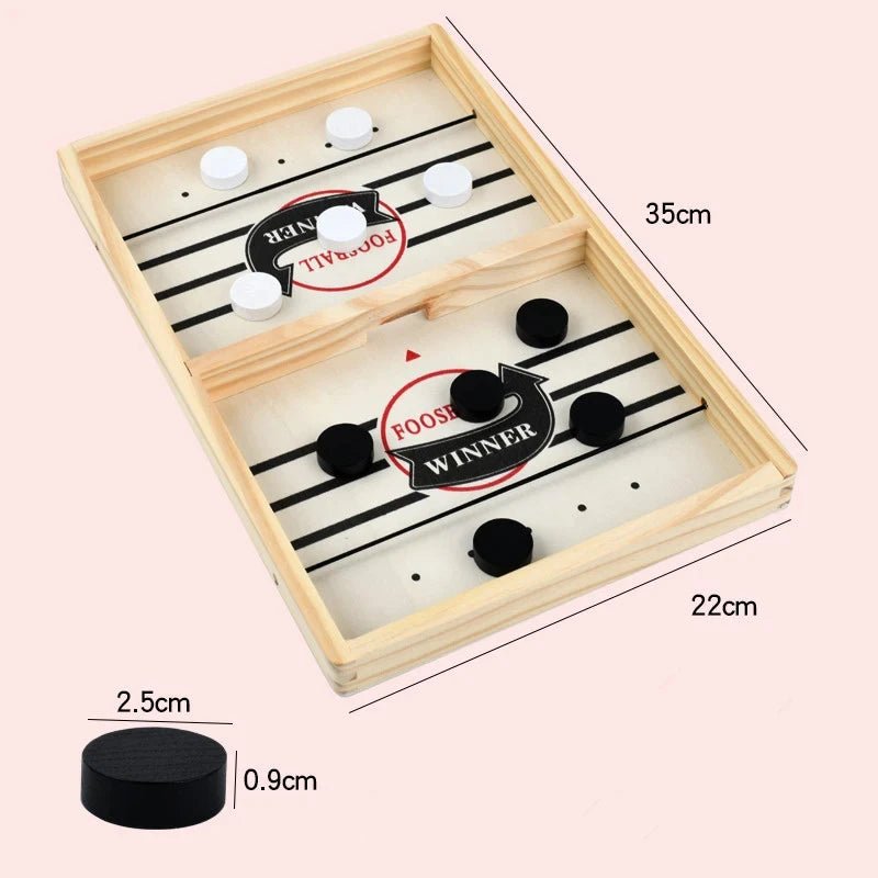 Fast Sling Puck Board Game – Fun and Interactive Foosball Game for Kids and Adults - Enkaji Households