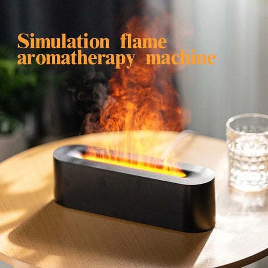 Flame Aromatherapy Diffuser – Quiet USB Air Humidifier - Enkaji Households