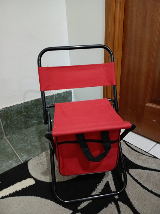 Foldable Camping Chair with Storage Pouch – Lightweight Outdoor Seat - Enkaji Households