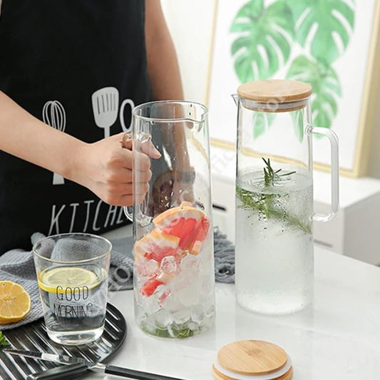 Glass Borosilicate Water Pitcher - Enkaji Households