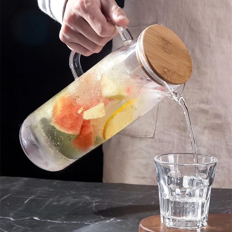 Glass Borosilicate Water Pitcher - Enkaji Households