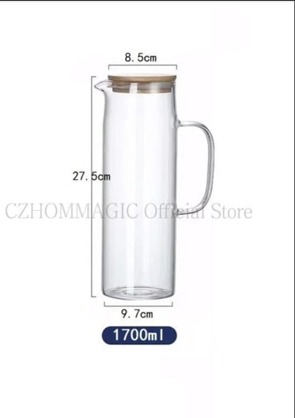 Glass Borosilicate Water Pitcher - Enkaji Households