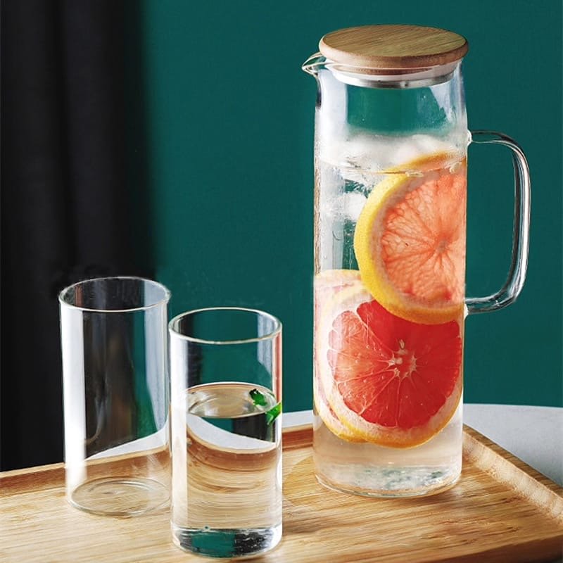 Glass Borosilicate Water Pitcher - Enkaji Households