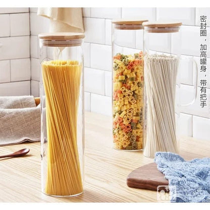 Glass Spaghetti Jar - Enkaji Households