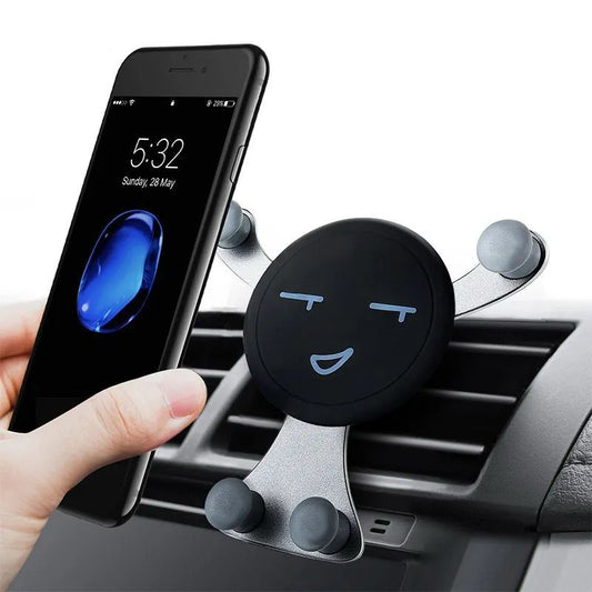 Gravity Car Phone Holder Air Vent Hook Mobile Phone Mount - Enkaji Households