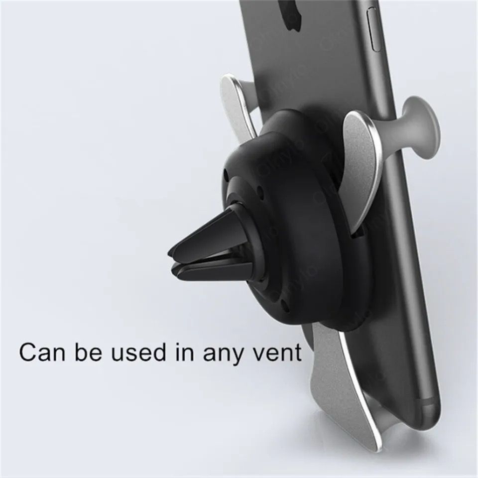 Gravity Car Phone Holder Air Vent Hook Mobile Phone Mount - Enkaji Households