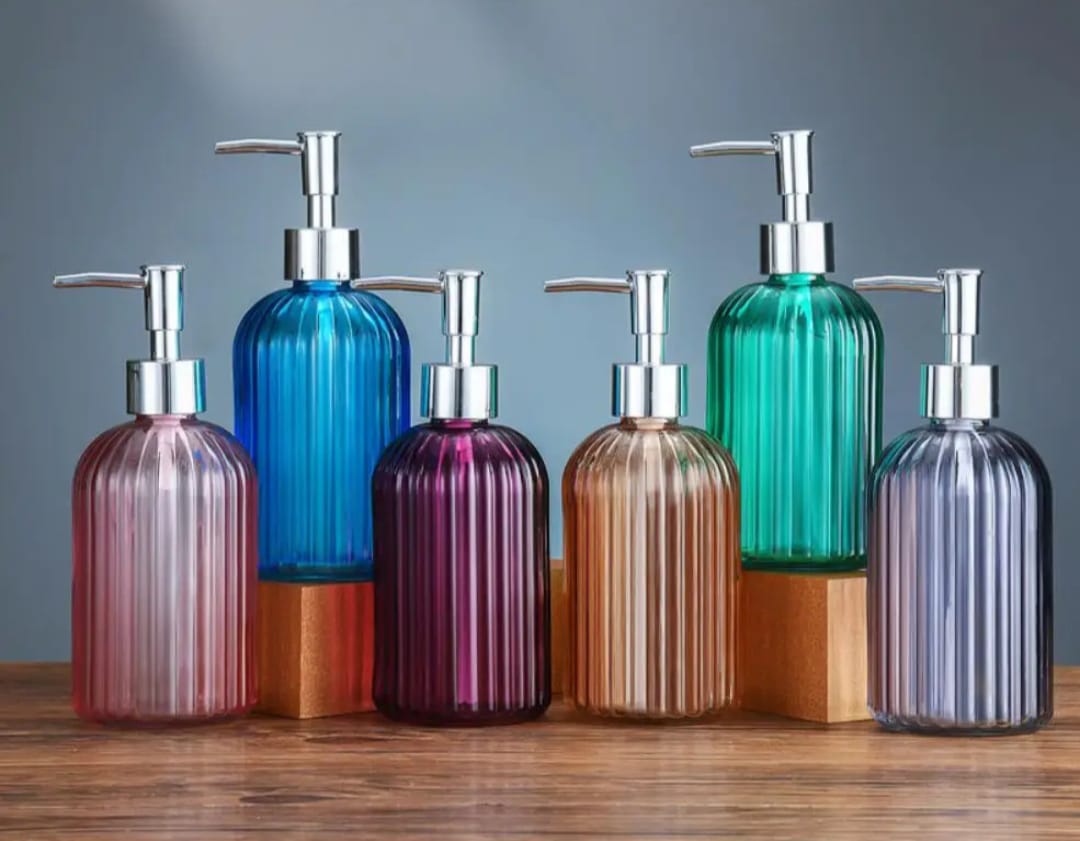 High quality glass soap/lotion dispenser - Enkaji Households