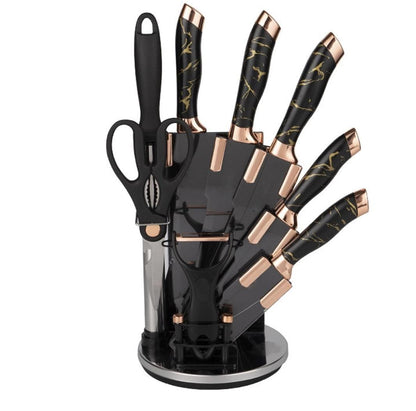 High quality Heavy stainless steel 9pc knife set - Enkaji Households