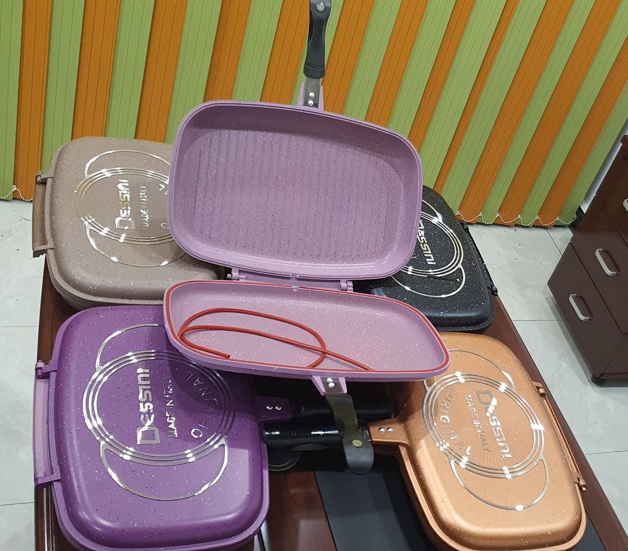 High - Quality Original GRANITE DESSINI GRILL PAN - Enkaji Households