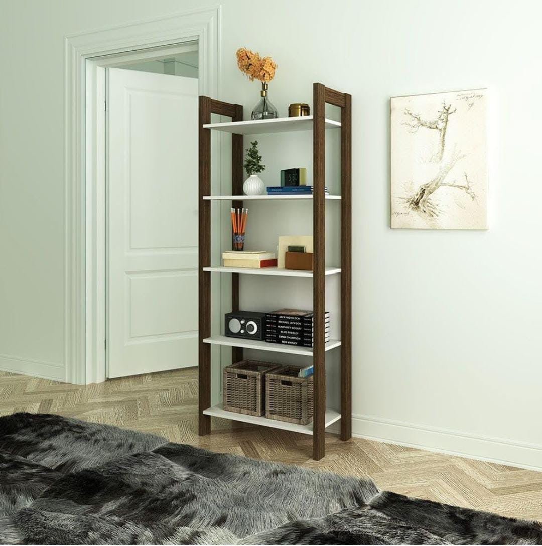 Home Lean 4 Tier Bookcase/Display Cabinet - Enkaji Households