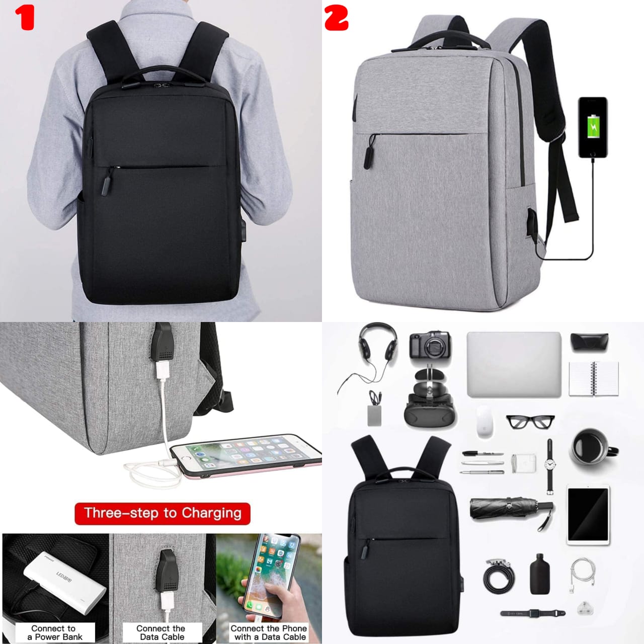 Laptop Bag with External USB Socket - Enkaji Households