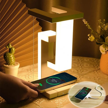 LED Antigravity Night Light with Wireless Charger - Enkaji Households