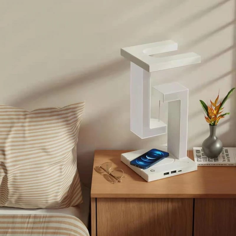 LED Antigravity Night Light with Wireless Charger - Enkaji Households