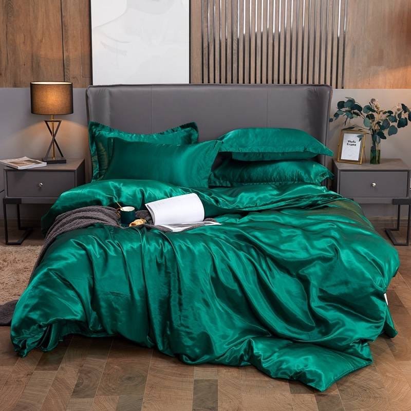 Luxury 100% Mulberry Silk Duvet Cover Set – Ultimate Comfort &amp; Elegance - Enkaji Households