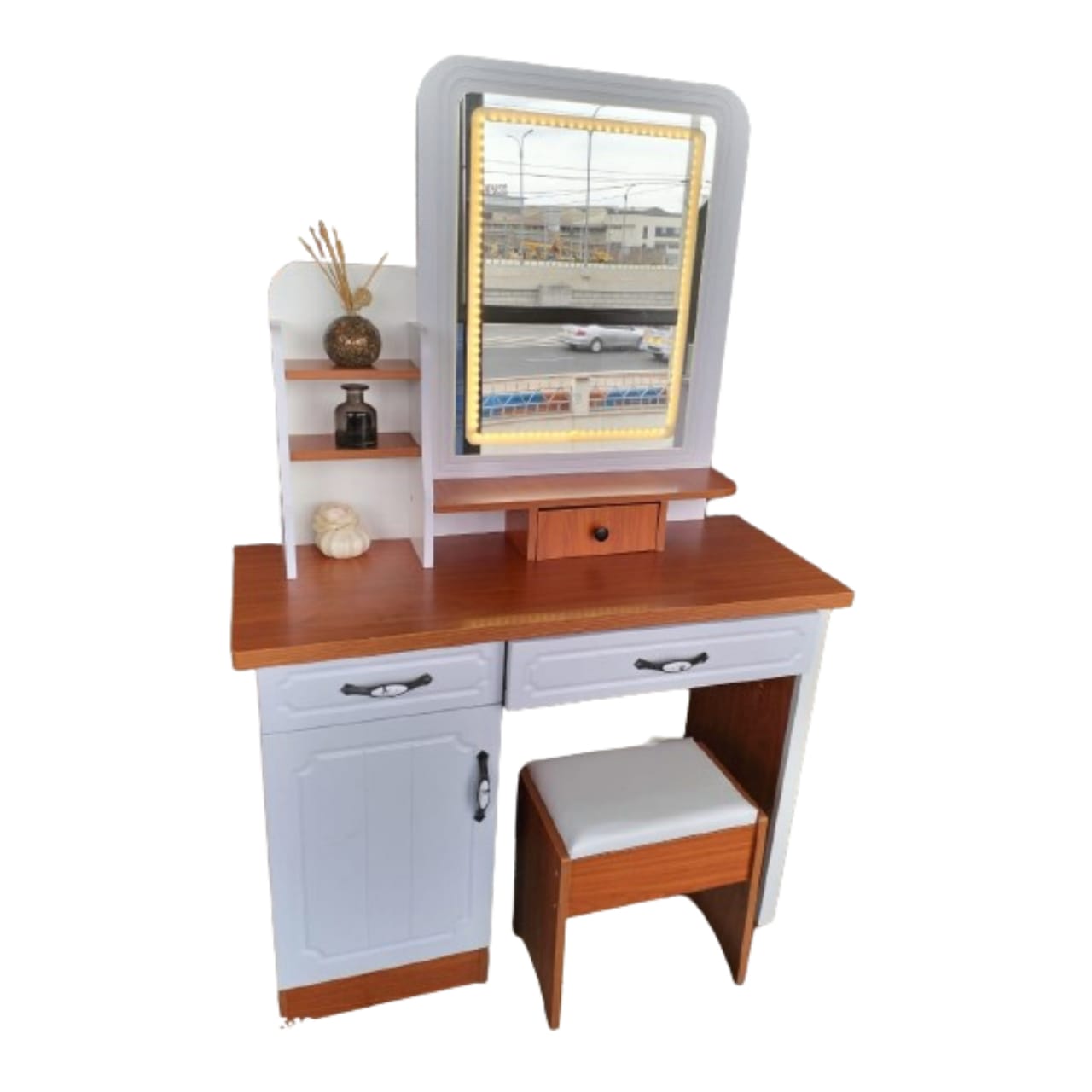 Luxury dressing table with LED lights - Enkaji Households