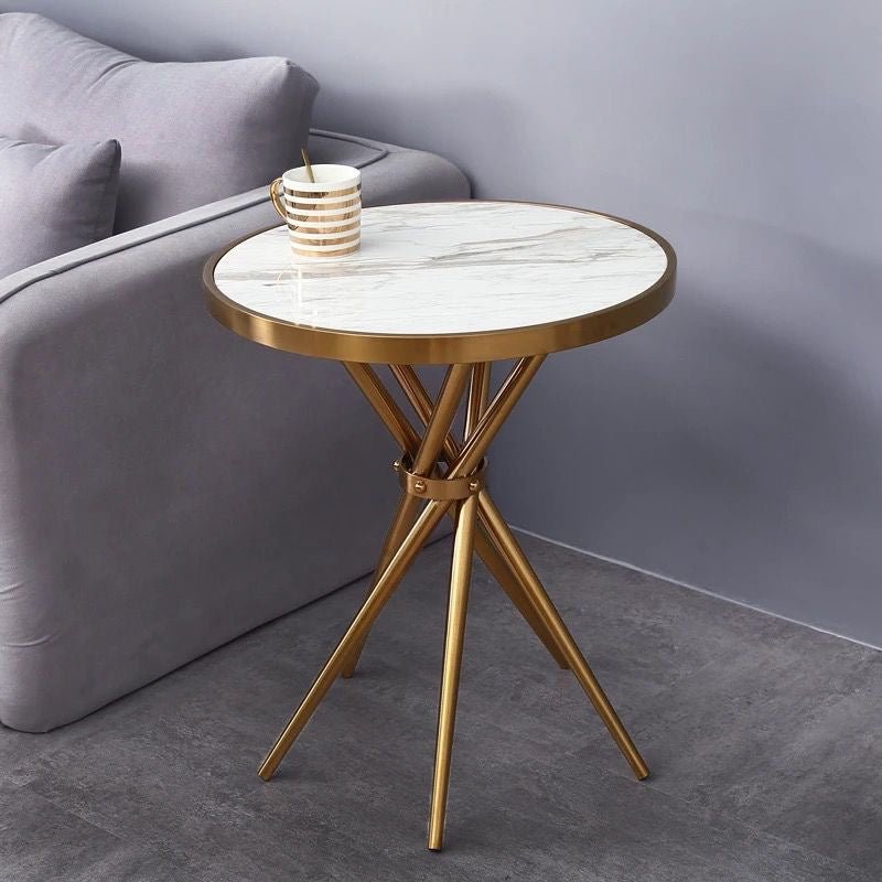 Luxury Modern Metallic Coffee Table – Elegant Design for Any Space - Enkaji Households