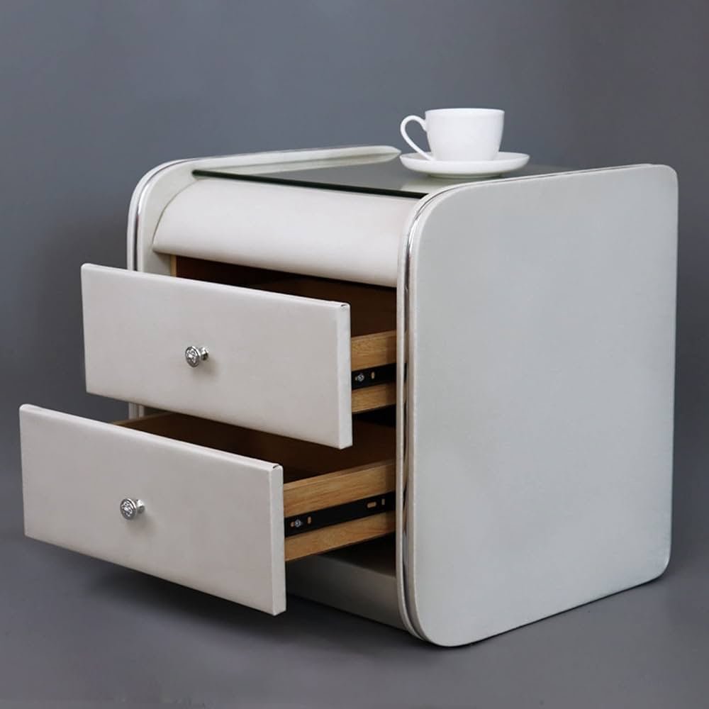 Luxury Nordic Bedside Table with 2 Drawers – Elegant and Functional - Enkaji Households