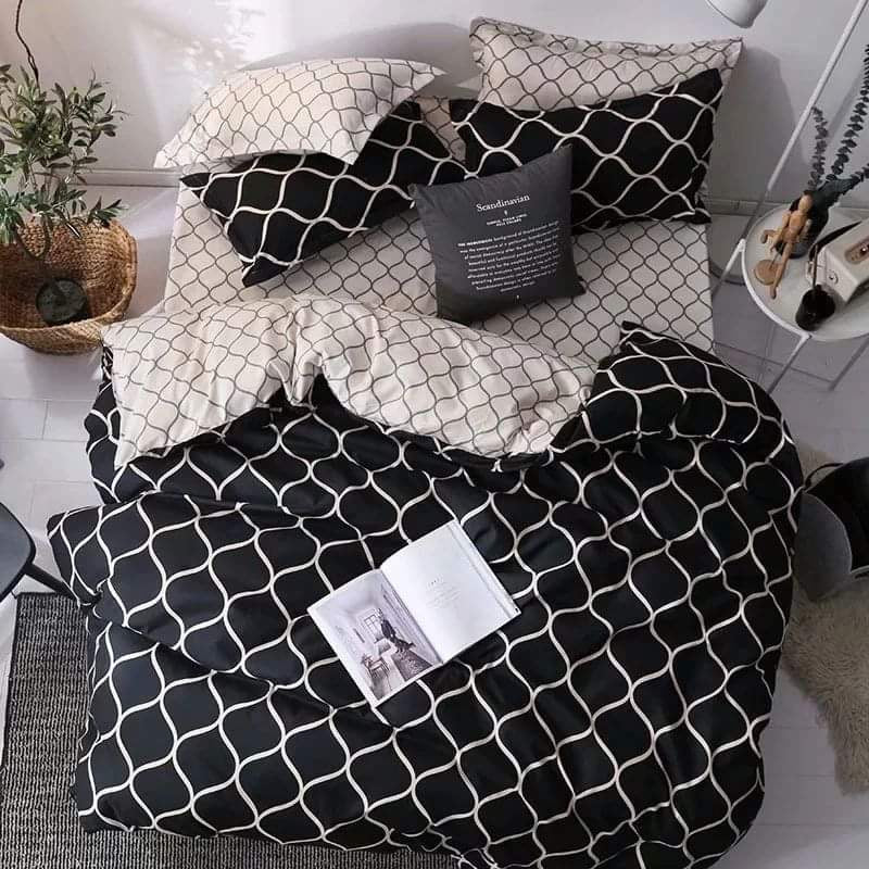 Luxury Nordic Style Cotton Microfiber Duvet Cover Set – Soft, Durable, and Modern Bedding - Enkaji Households