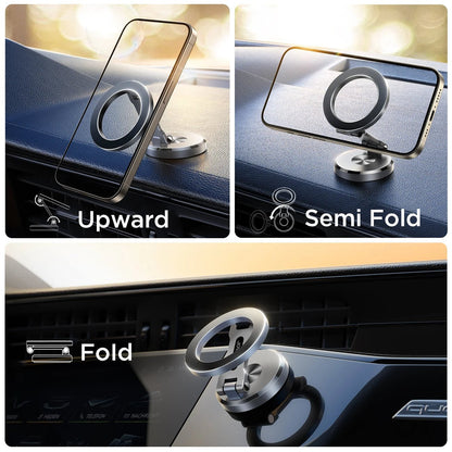 Magnetic Car Cell Phone Holder - 360° Swivel Adjustable Back Sticker Holder - Enkaji Households