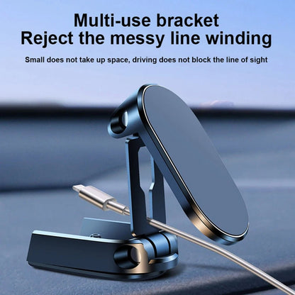 Magnetic Car Phone Holder Air Vent Clip - 360° Rotating Foldable Smartphone Mount - Enkaji Households