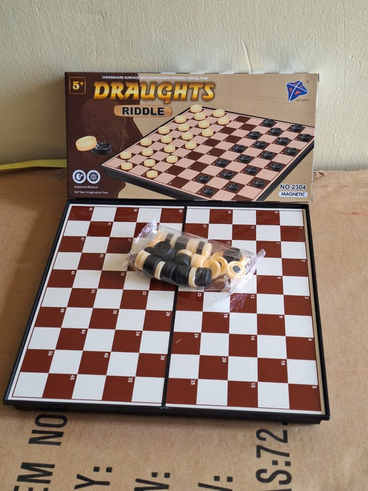 Magnetic Draughts Board Game - Enkaji Households