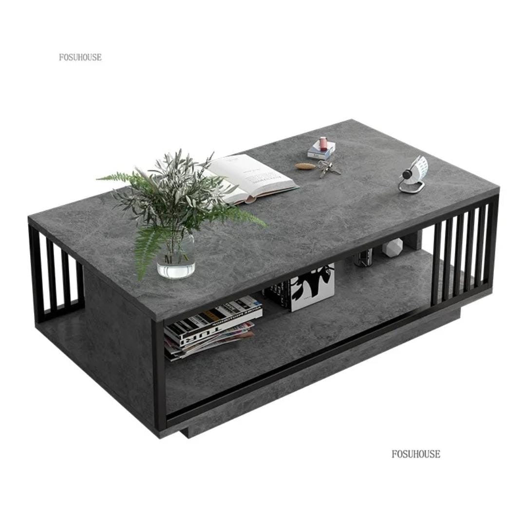 Marble Textured Coffee Table - Enkaji Households