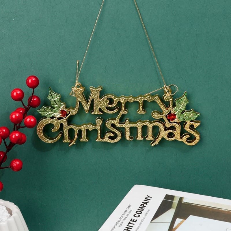 Merry Christmas Letter Hanging Sign - Enkaji Households