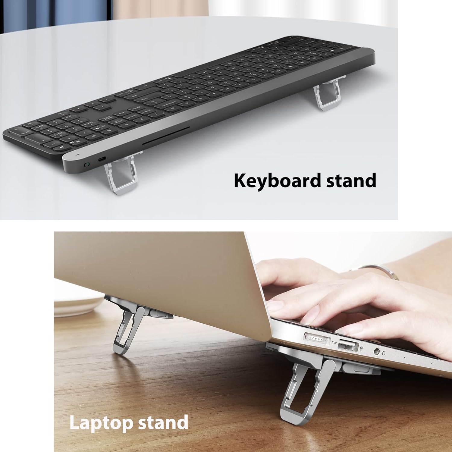 Metal Foldable Laptop Stand Base Non - slip - Enkaji Households