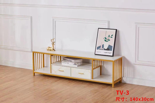 Modern MDF TV Stand with Storage (140 x 30 cm) - Enkaji Households