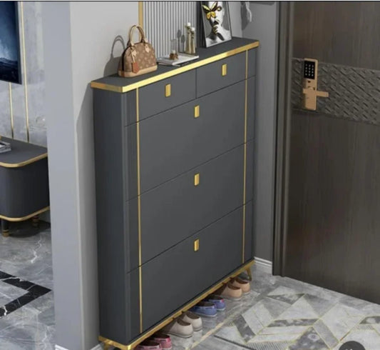 Modern Shoe Cabinet with Drawer Storage - Enkaji Households