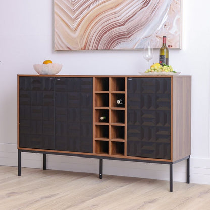 Modern Sideboard with Wine Rack - Enkaji Households